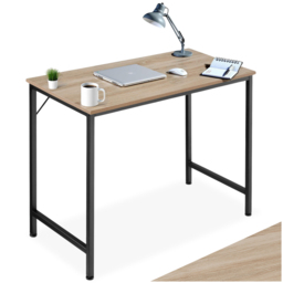 Tectake Jenkins Industrial Wood Study Desk Oak Sonoma 80cm - Size: 75.5 x 80 x 50cm - Brown - Wilko - thumbnail 3
