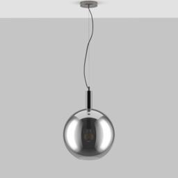 Furniturebox Rose Smoked Glass Pendant Light - Size: 35 x 35 x 100cm - Black - Wilko - thumbnail 5