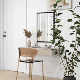 Portland Black Bathroom Wall Mirror 70 x 50cm - Wilko - thumbnail 4