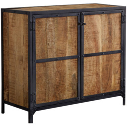 Brooklyn Akos 2 Door Wooden Sideboard - Brown - Wilko - thumbnail 3