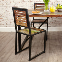 Baumhaus Urban Chic Set of 2 Dining Chair - Multi - Wilko - thumbnail 4