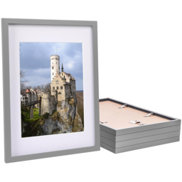 Nicola Spring Grey Photo Frame 12 x 17 inch 5 Pack - Size: 44 x 32 x 2cm - Wilko