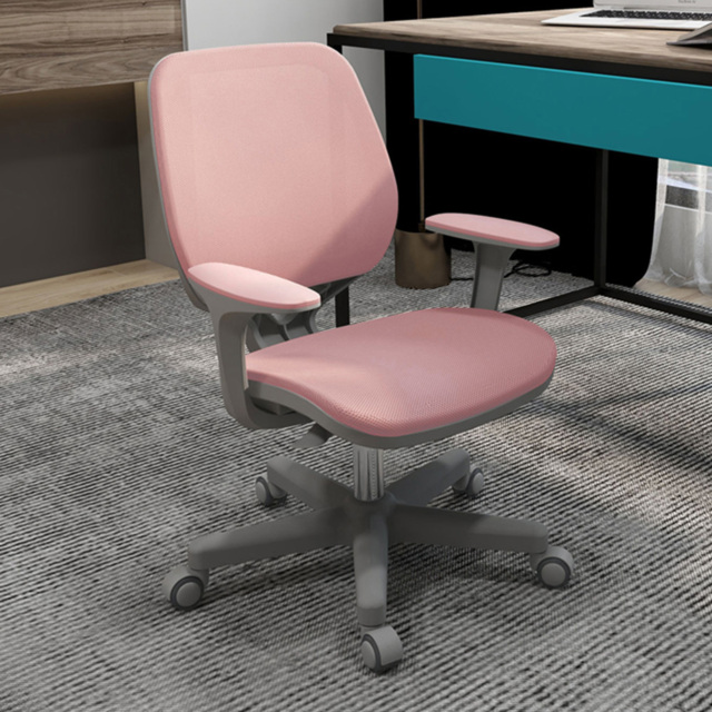 Portland Pink Swivel Office Chair with Security Wheels - Size: 94.5 x 48 x 55cm - Wilko - image 1