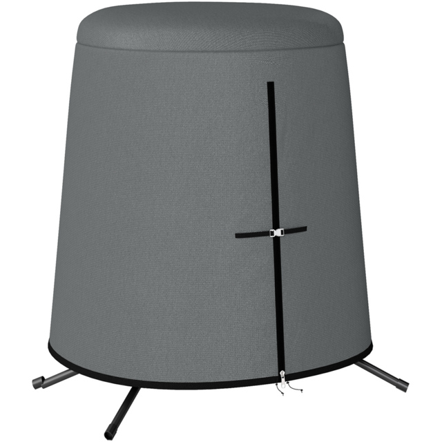 Outsunny Hanging Egg Chair Cover 196 x 230cm - Size: 230 x 196 x 196cm - Grey - Wilko - image 1