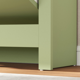 HOMCOM 2 Flip Down Drawer Charcoal Green Shoe Cabinet - Size: 80 x 26 x 72cm - Wilko - thumbnail 4