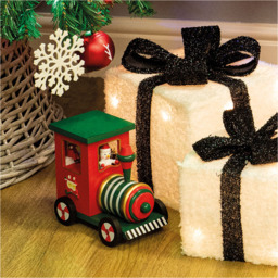St Helens Wooden Train Music Box - Size: 150 x 100 x 165cm - Red - Wilko - thumbnail 4