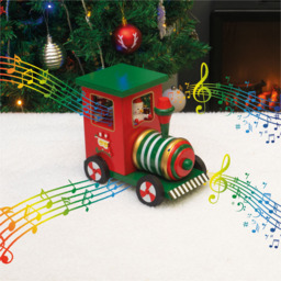 St Helens Wooden Train Music Box - Size: 150 x 100 x 165cm - Red - Wilko - thumbnail 7