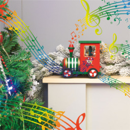 St Helens Wooden Train Music Box - Size: 150 x 100 x 165cm - Red - Wilko - thumbnail 6
