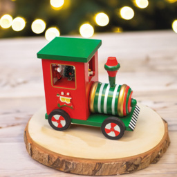 St Helens Wooden Train Music Box - Size: 150 x 100 x 165cm - Red - Wilko - thumbnail 3