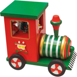 St Helens Wooden Train Music Box - Size: 150 x 100 x 165cm - Red - Wilko - thumbnail 1
