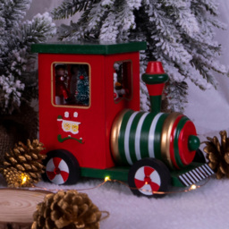 St Helens Wooden Train Music Box - Size: 150 x 100 x 165cm - Red - Wilko - thumbnail 5