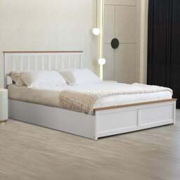 Comfy Living Double White Gas Lift Ottoman Bed - Wilko