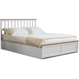 Comfy Living Double White Gas Lift Ottoman Bed - Wilko - thumbnail 3