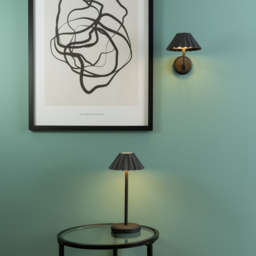 ValueLights Avery Black Rechargeable LED Portable Table Lamp - Wilko - thumbnail 5