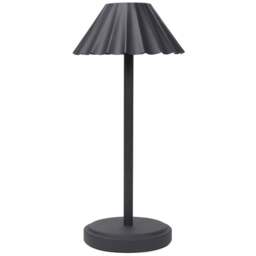 ValueLights Avery Black Rechargeable LED Portable Table Lamp - Wilko - thumbnail 1