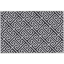 Outsunny Black and White Reversible Outdoor Rug 182 x 274cm - Size: 182 x 274 x 0.3cm - Wilko - thumbnail 1