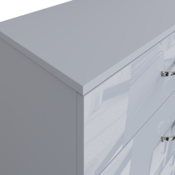 FWStyle Chilton 5 Drawer Grey Gloss Chest of Drawers - Wilko - thumbnail 5