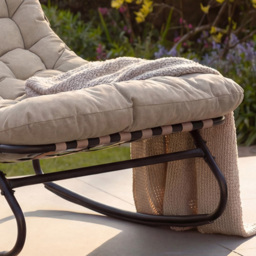 Artemis Home Solace Beige Garden Rocking Chair - Size: Single - Brown - Wilko - thumbnail 3