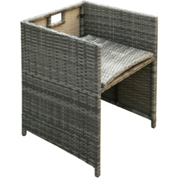 RayGar Hera 8 Seater Rattan Garden Lounge Set - Grey - Wilko - thumbnail 6