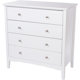 Como 4 Drawer White Chest of Drawers - Wilko - thumbnail 3