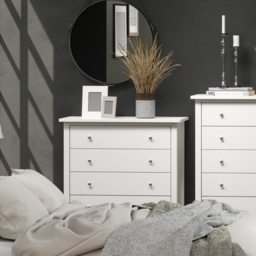 Como 4 Drawer White Chest of Drawers - Wilko - thumbnail 7