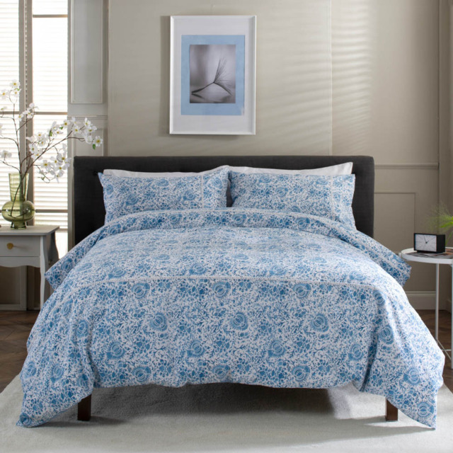 The Lyndon Company Sterling Single Duvet Set - Grey - Wilko - image 1