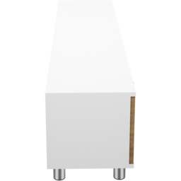 AVF Omaha 2 Door 2 Shelf Walnut and White TV Unit - Brown - AVF Group Ltd - Wilko - thumbnail 7