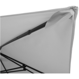 Living and Home Grey Square Rotatable Crank Cantilever Parasol with Reservoir Base 3m - Size: 250 x 300 x 300cm - Wilko - thumbnail 5