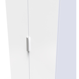 Crowndale Plymouth 2 Door White Tall Wardrobe Ready Assembled - Wilko - thumbnail 6