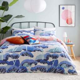 furn. D'Azure King Size Multicolour Abstract Duvet Cover Set - Wilko