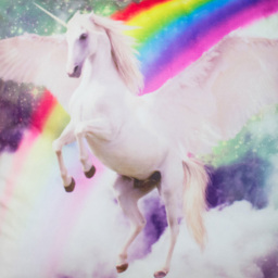 Velosso Flying Unicorn Rainbow Filled Cushion 43 x 43cm 2 Pack - Multi - Wilko - thumbnail 3