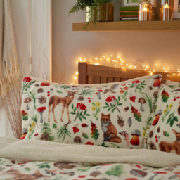 Deyongs Autumn Animals King Size Fleece Duvet Set - Multi - Wilko - thumbnail 3