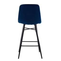 Florence Navy Bar Stool - Size: Single - Blue - Wilko - thumbnail 6