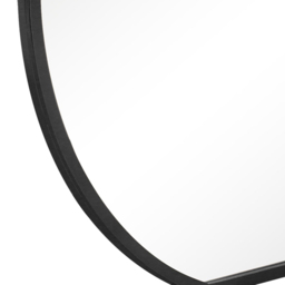 MirrorOutlet The Circulus Black Flat Bottom Circular Outdoor Garden Wall Mirror 126 x 120cm - Size: 120 x 126 x 3cm - Wilko - thumbnail 7