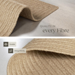 tectake Easy Care Woven Rug 170 x 120 x 0.5cm - Size: 0.5 x 120 x 170cm - Brown - Wilko - thumbnail 6