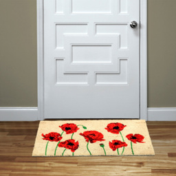 Coco & Coir Eternal Poppy Coir Door Mat 45 x 75cm - n/a - Coco & Coir ® - Wilko - thumbnail 3