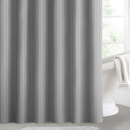 Intimates Grey Stripe Shower Curtain - Wilko - thumbnail 3