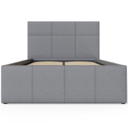 GFW Single Grey Faux Leather End Lift Ottoman Bed with Bonnell Mattress - Wilko - thumbnail 6