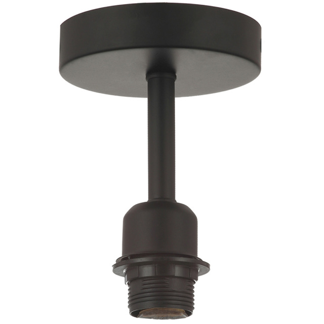 Happy Homewares Traditional Matt Black Ceiling Light - Size: 17 x 12 x 12cm - Wilko - image 1