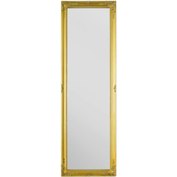 MirrorOutlet Fraser Gold Beaded Wall Mirror 122 x 41cm - Wilko