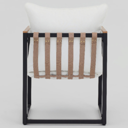 Home Detail Marbella 2 Seater Black Balcony Lounge Set with Ivory Cushions - Wilko - thumbnail 6