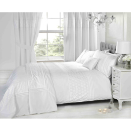 Rapport Home Everdean Double White Duvet Set - Pink - Wilko - thumbnail 3