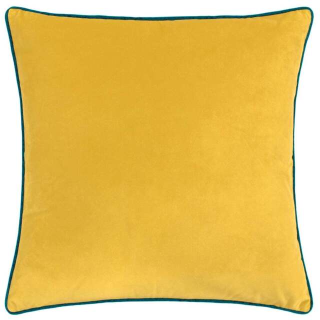 Paoletti Meridian Cylon Teal Velvet Cushion - Size: 55 x 55 cm - Multi - Wilko - image 1