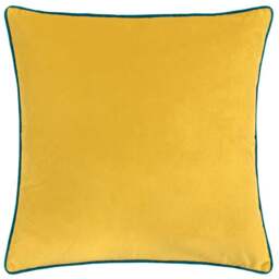Paoletti Meridian Cylon Teal Velvet Cushion - Size: 55 x 55 cm - Multi - Wilko