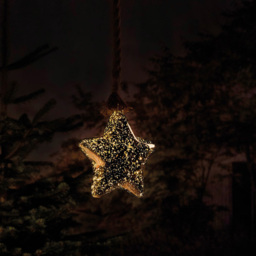 Luxform Star Brown Hemp Rope Light - Size: 8 x 20 x 20cm - Wilko - thumbnail 3