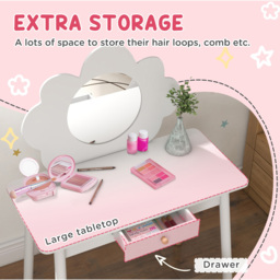 AIYAPLAY Cloud Dressing Table Set - White - Wilko - thumbnail 6
