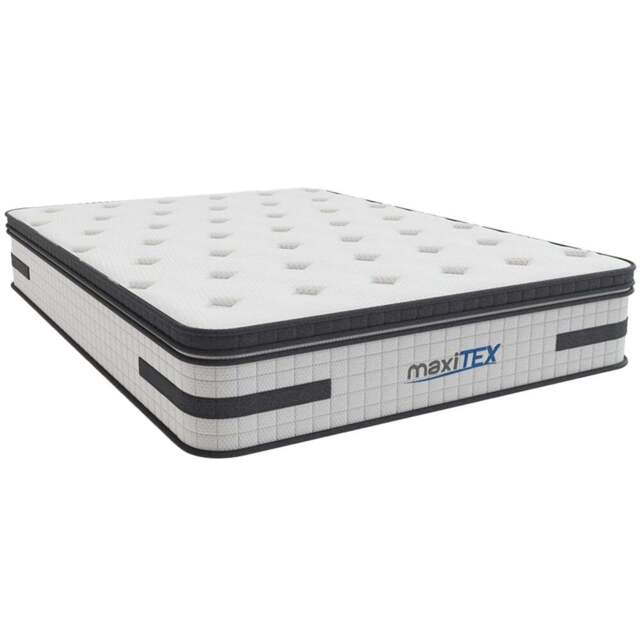 Maxitex Hybrid King Size 3000 Pocket Sprung Memory Mattress - White - Wilko - image 1