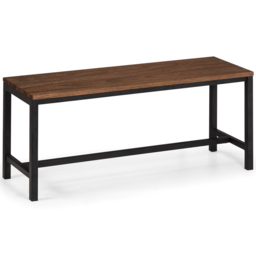 Julian Bowen Tribeca 4 Seater Dining Set Walnut - Black - Wilko - thumbnail 6