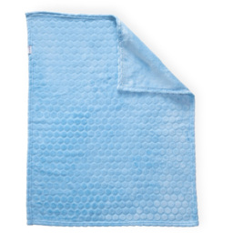 Clair de Lune Baby Blue Marshmallow Pram Blanket 90 x 70cm - Size: 0.5 x 70 x 90cm - Wilko - thumbnail 6