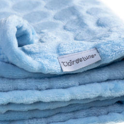 Clair de Lune Baby Blue Marshmallow Pram Blanket 90 x 70cm - Size: 0.5 x 70 x 90cm - Wilko - thumbnail 5